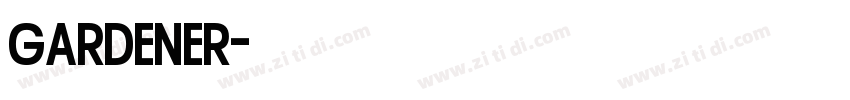 GARDENER字体转换