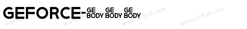 GeForce字体转换