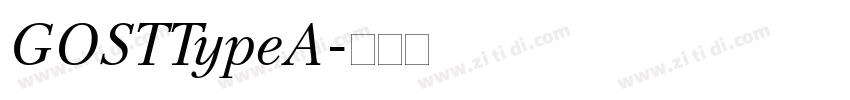 GOSTTypeA字体转换