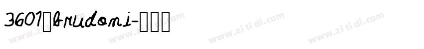 3601_brudoni字体转换
