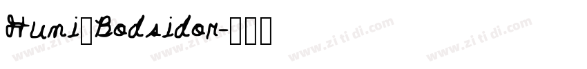 Huni_Bodsidor字体转换