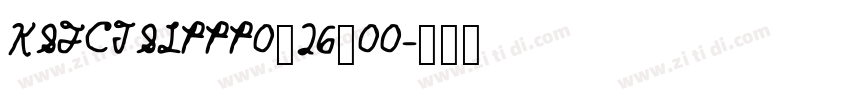 KSFCTSLPPP0_26_00字体转换