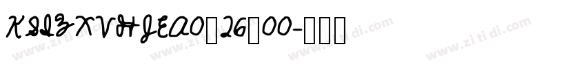 KSIZXVHJEA0_26_00字体转换