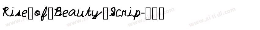Rise_of_Beauty_Scrip字体转换