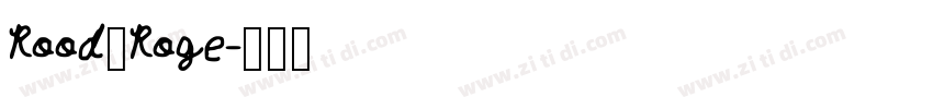 Rood_Roge字体转换