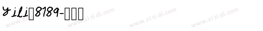 Yili_8189字体转换