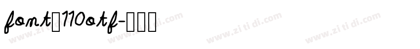 font_110otf字体转换