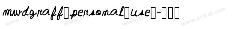 mwdgraff_personal_use_字体转换