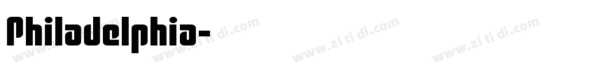 Philadelphia字体转换