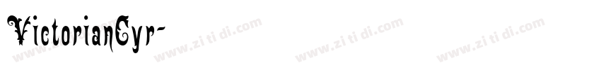 VictorianCyr字体转换