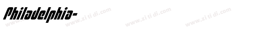 Philadelphia字体转换