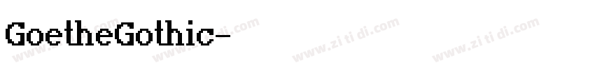 GoetheGothic字体转换