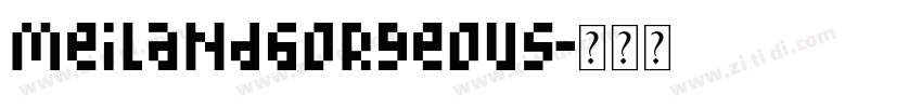MeilandGorgeous字体转换