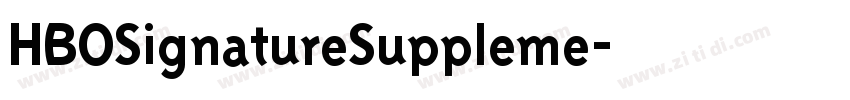 HBOSignatureSuppleme字体转换