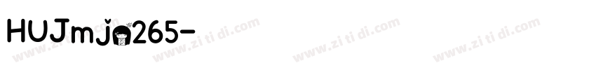 HUJmjo265字体转换
