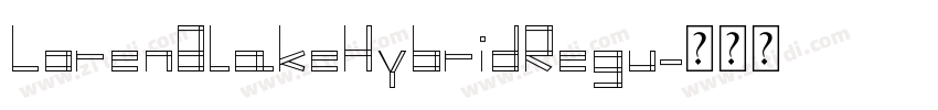 LorenBlakeHybridRegu字体转换