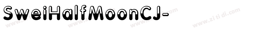 SweiHalfMoonCJ字体转换