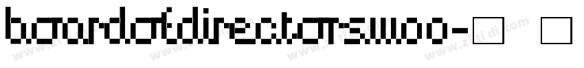 BoardofDirectorsW00字体转换