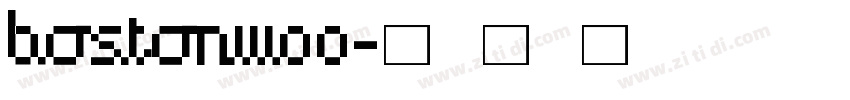 BostonW00字体转换