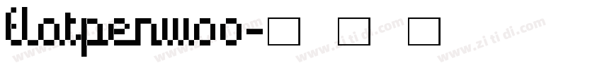FlatpenW00字体转换