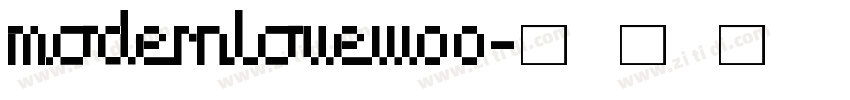 ModernLoveW00字体转换