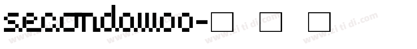 SecondaW00字体转换