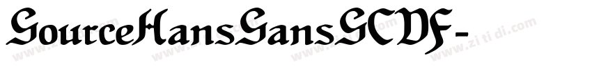 SourceHansSansSCVF字体转换