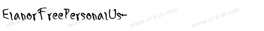 ElanorFreePersonalUs字体转换