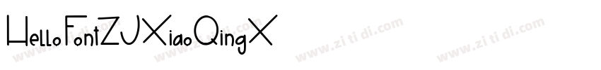 HelloFontZJXiaoQingX字体转换