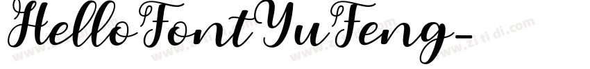 HelloFontYuFeng字体转换