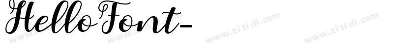 HelloFont字体转换