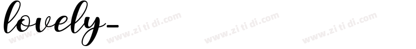 lovely字体转换