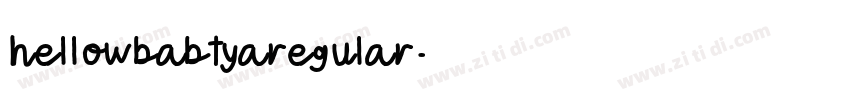 hellowbabtyaregular字体转换