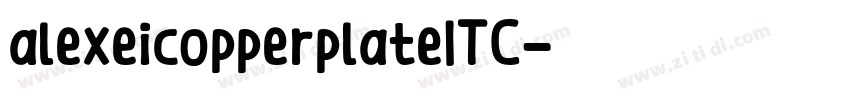 alexeicopperplateITC字体转换