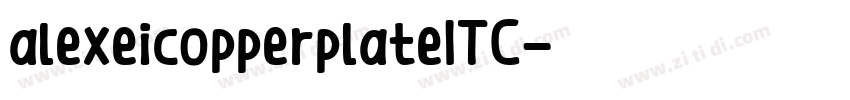 alexeicopperplateITC字体转换