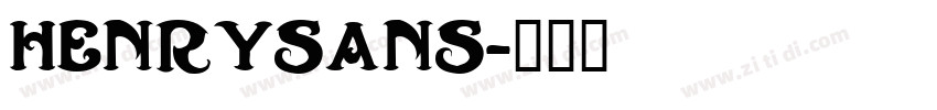 HenrySans字体转换