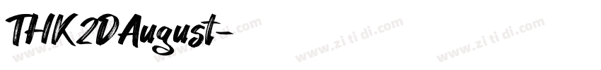THK2DAugust字体转换