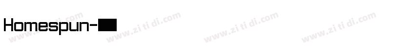 Homespun字体转换