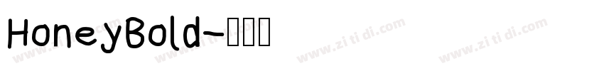 HoneyBold字体转换