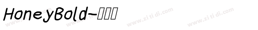 HoneyBold字体转换