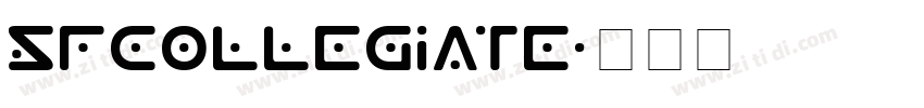 SFcollegiate字体转换
