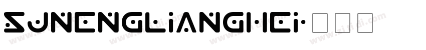 SJnenglianghei字体转换