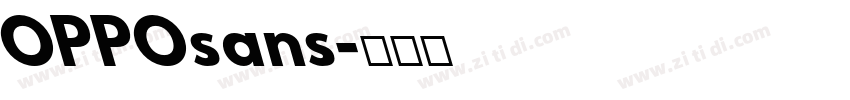 OPPOsans字体转换