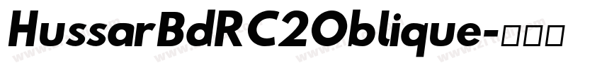 HussarBdRC2Oblique字体转换