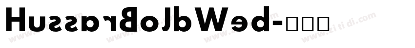 HussarBoldWeb字体转换