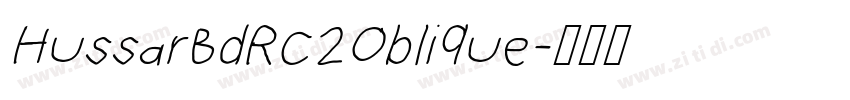 HussarBdRC2Oblique字体转换