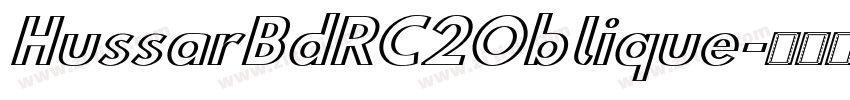 HussarBdRC2Oblique字体转换