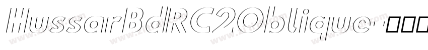 HussarBdRC2Oblique字体转换