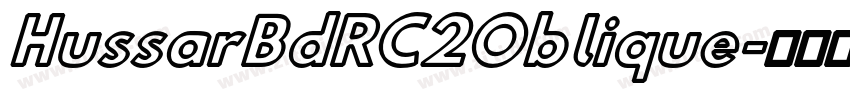 HussarBdRC2Oblique字体转换