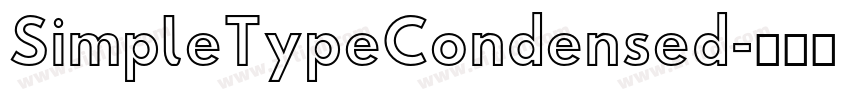 SimpleTypeCondensed字体转换